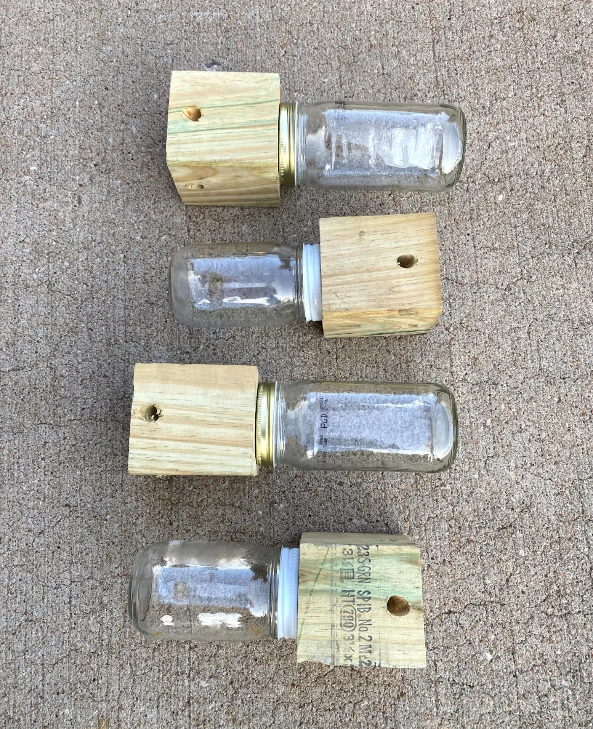 Wood samples used during an insect damage inspection